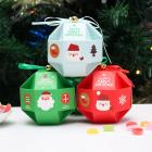 10PCS-Set Merry Christmas Candy Box Bag Christmas Tree Gift Box With B_1